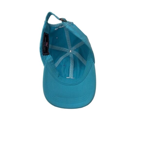 Turquoise Vineyard Vines‎ Adjustable Strapback Cap Dad Hat Whale Embroidered - Picture 4 of 5